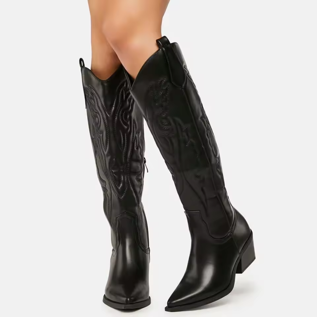 Bota Feminina Texana Cano Alto Vintage