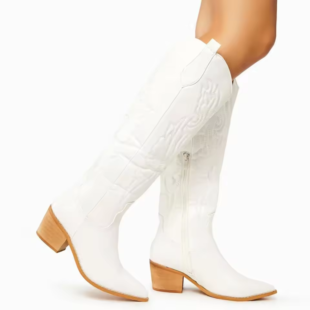 Bota Feminina Texana Cano Alto Vintage