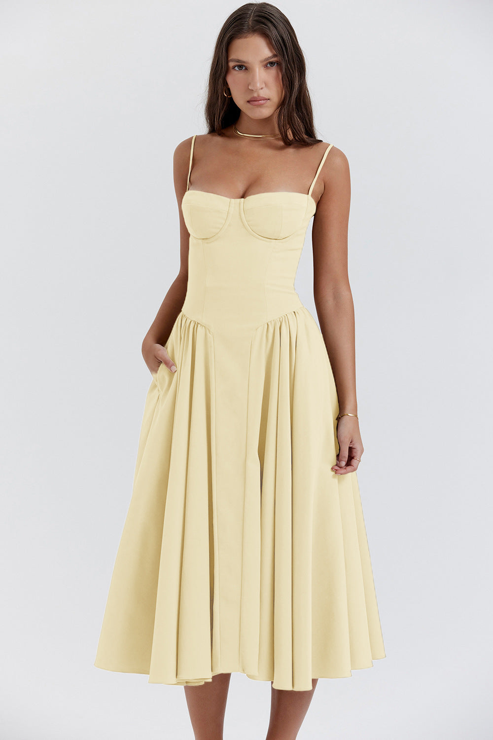 Vestido Midi Bustier Anne