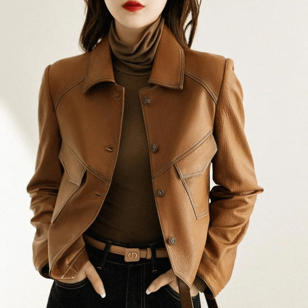 jaqueta-feminina-de-couro-slim-fit-2410471 - Kabani
