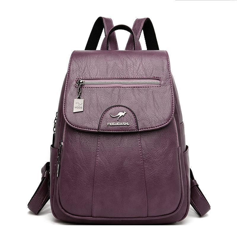 Mochila Feminina em Couro Genuino - Aussie Vintage