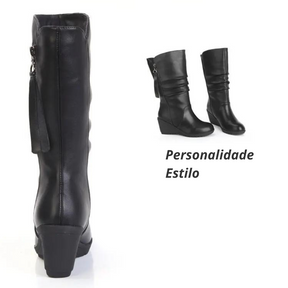Bota Feminina de Couro Charity