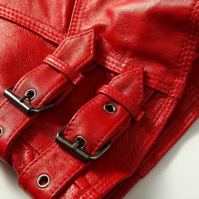 Jaqueta Feminina em Couro Legítimo Outerside