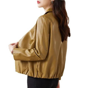 Jaqueta Feminina de Couro Donna Vintage