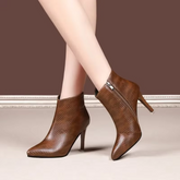 Bota Feminina de Couro Lady Fashion