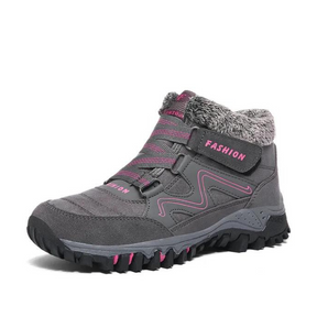 Bota Feminina de Couro Impermeavel Fashion