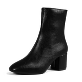 Bota Feminina de Couro Bico Fino Loren