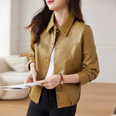 Jaqueta Feminina de Couro Donna Vintage