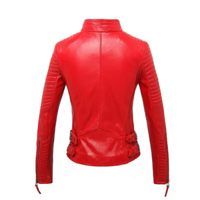 Jaqueta Feminina em Couro Legítimo Outerside