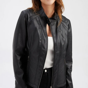 Jaqueta Feminina de Couro Brooke