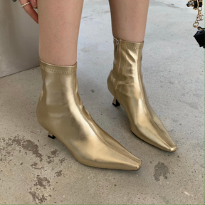 Bota de Couro Feminina Rose