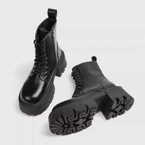 Bota Feminina Coturno Salto Grosso Queen