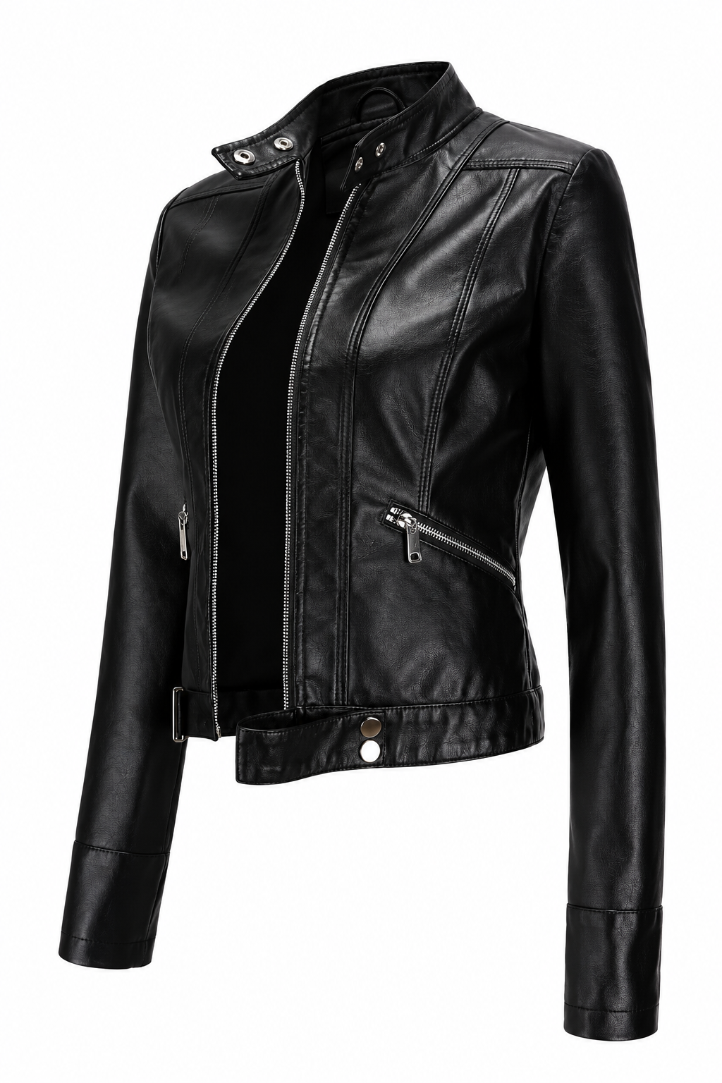 Jaqueta Feminina de Couro Beckey