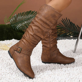 Bota Feminina de Couro Fiore