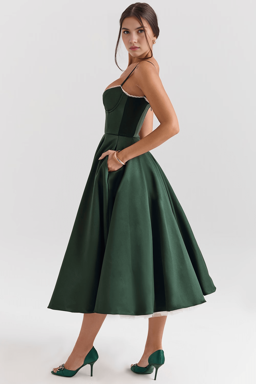 Vestido Midi Cloe Dupla Camada - Kabani