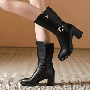 bota-feminina-de-couro-aveludada-alexa-7834861 - Kabani