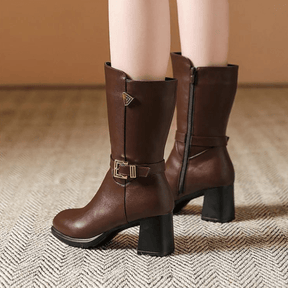 bota-feminina-de-couro-aveludada-alexa-8576580 - Kabani