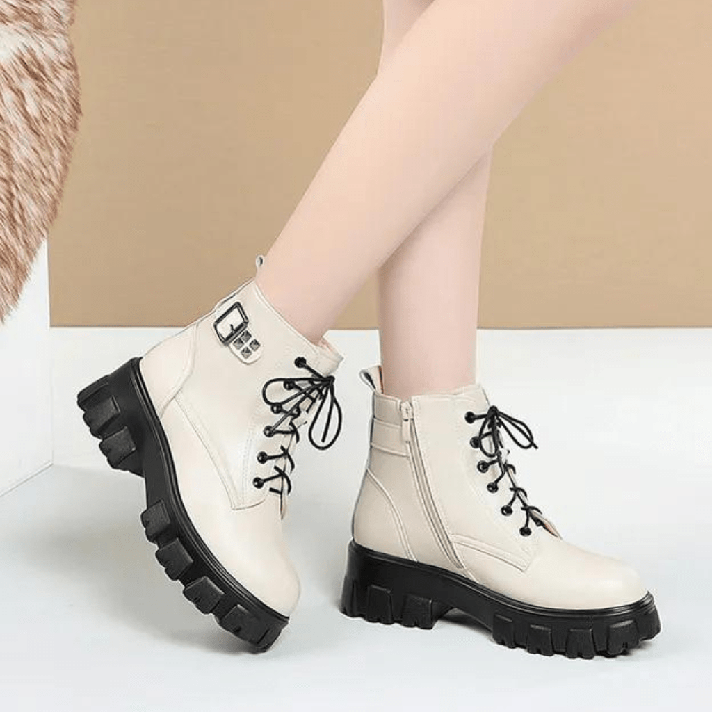 bota-feminina-de-couro-aveludada-fashion-8532610 - Kabani
