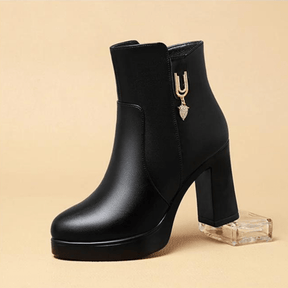 bota-feminina-de-couro-aveludada-luxo-8490500 - Kabani