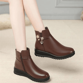 bota-feminina-de-couro-aveludada-stelle-1727651 - Kabani