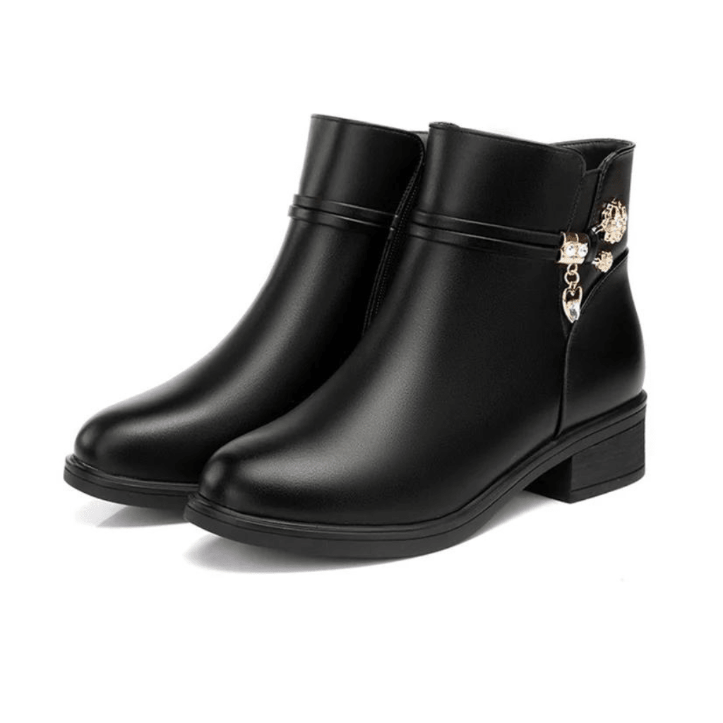 bota-feminina-de-couro-aveludada-stelle-2558134 - Kabani