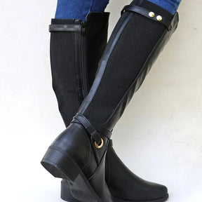 bota-feminina-de-couro-cano-alto-lua-2868471 - Kabani