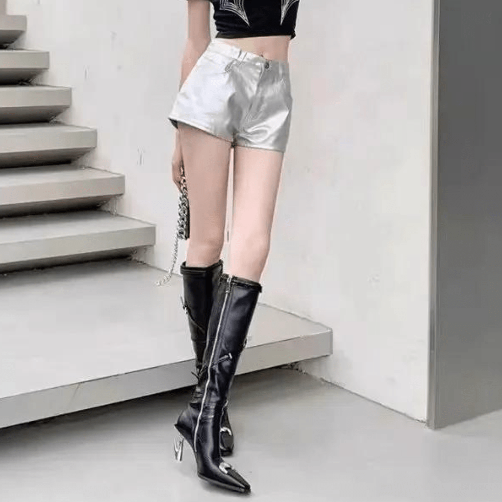 Bota Feminina de Couro Cano Longo Everly - Kabani