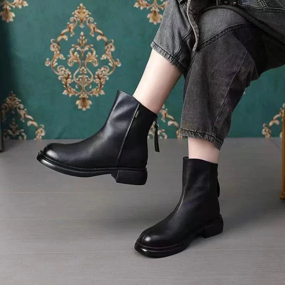 bota-feminina-de-couro-casual-classy-3406206 - Kabani