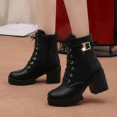 Bota Feminina de Couro Kristen