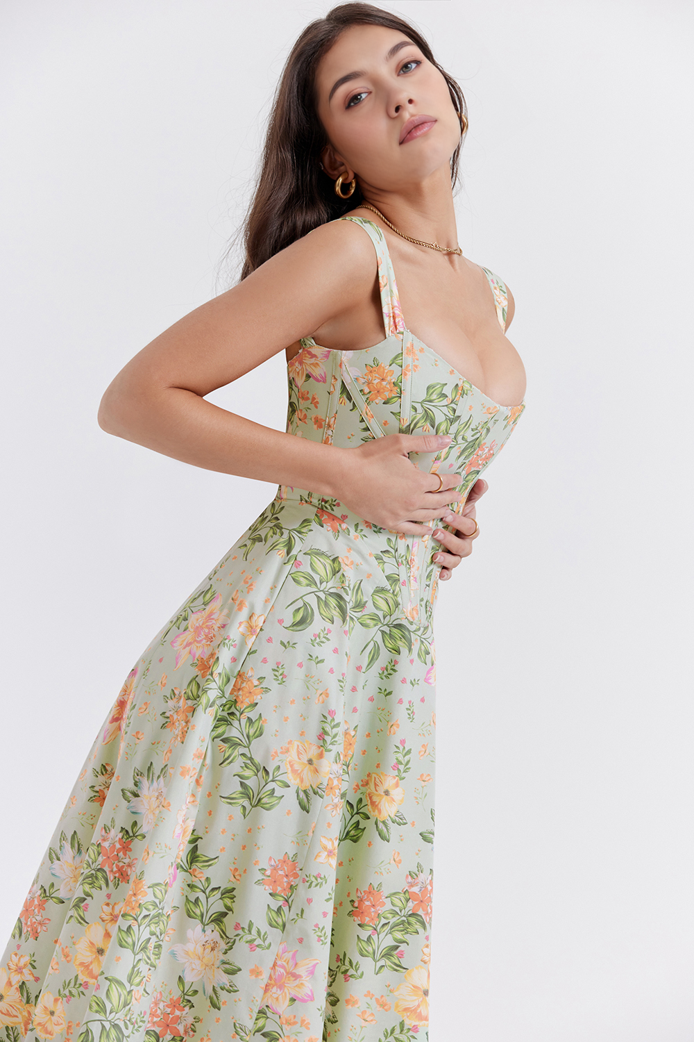 Vestido Midi Bustier Olivia