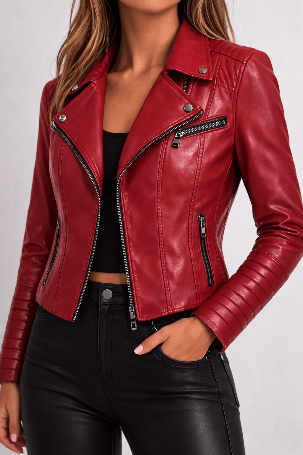 Jaqueta Feminina de Couro Angelita - Kabani