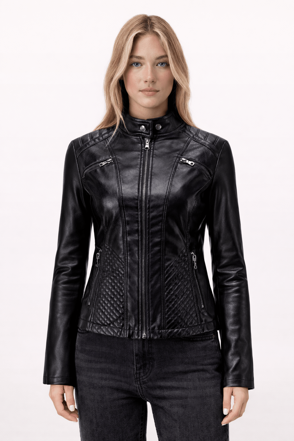 Jaqueta Feminina de Couro Fiorella - Kabani