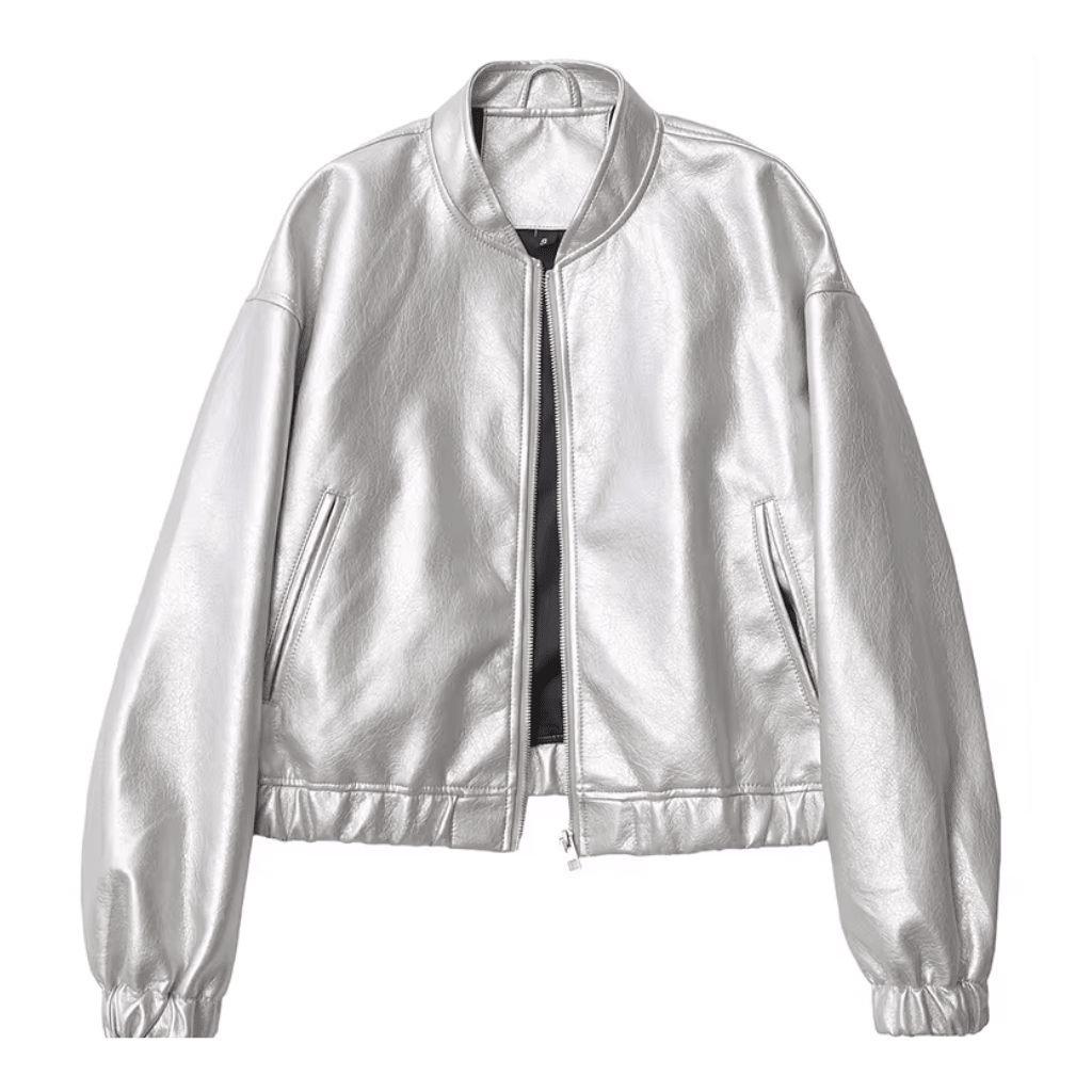 jaqueta-feminina-de-couro-prata-outwear-3426473 - Kabani