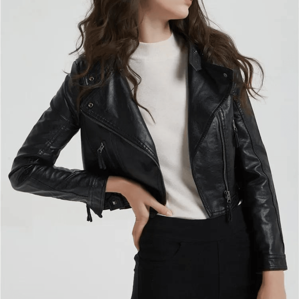 jaqueta-feminina-de-couro-preta-slim-1188457 - Kabani
