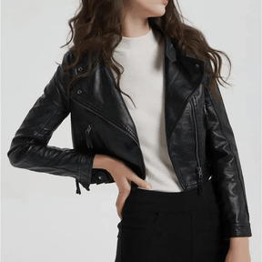 jaqueta-feminina-de-couro-preta-slim-1188457 - Kabani