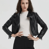 jaqueta-feminina-de-couro-preta-slim-2027864 - Kabani