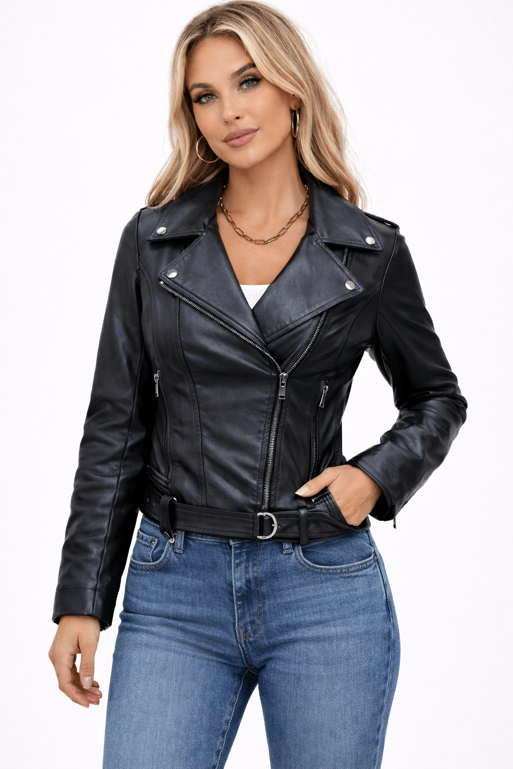 jaqueta-feminina-de-couro-vintage-slim-2844556 - Kabani
