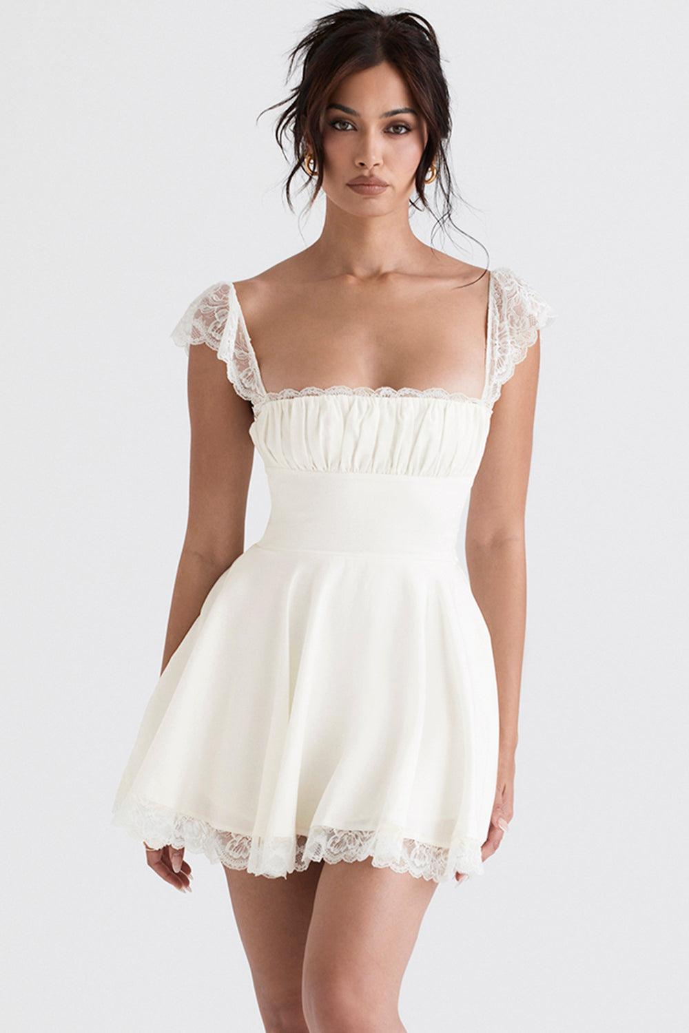 Vestido Curto Bustier Renda Jasmin - Kabani
