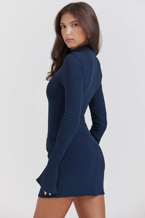 Vestido Curto Manga Longa Kayla