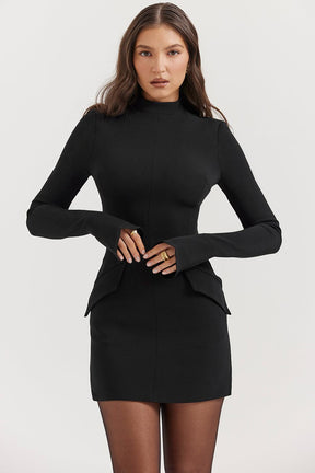 Vestido Curto Manga Longa Kayla