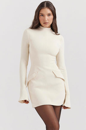 Vestido Curto Manga Longa Kayla
