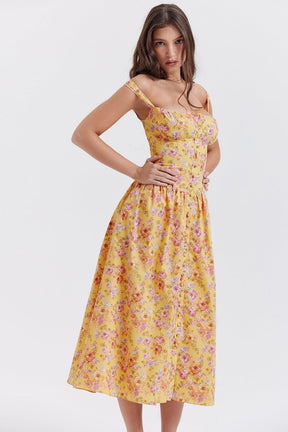 Vestido Midi Bustier Lauren